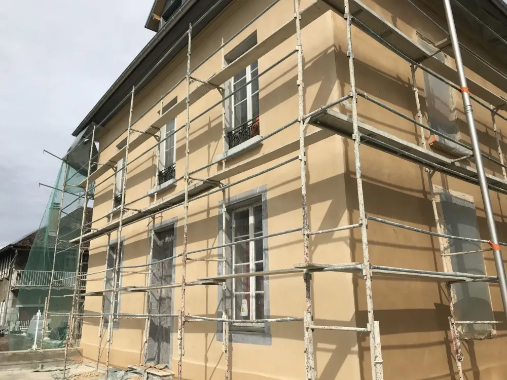 Enduit à la chaux près de Cognin 